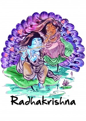 RADHA KRISHNA AS CHILDREN
